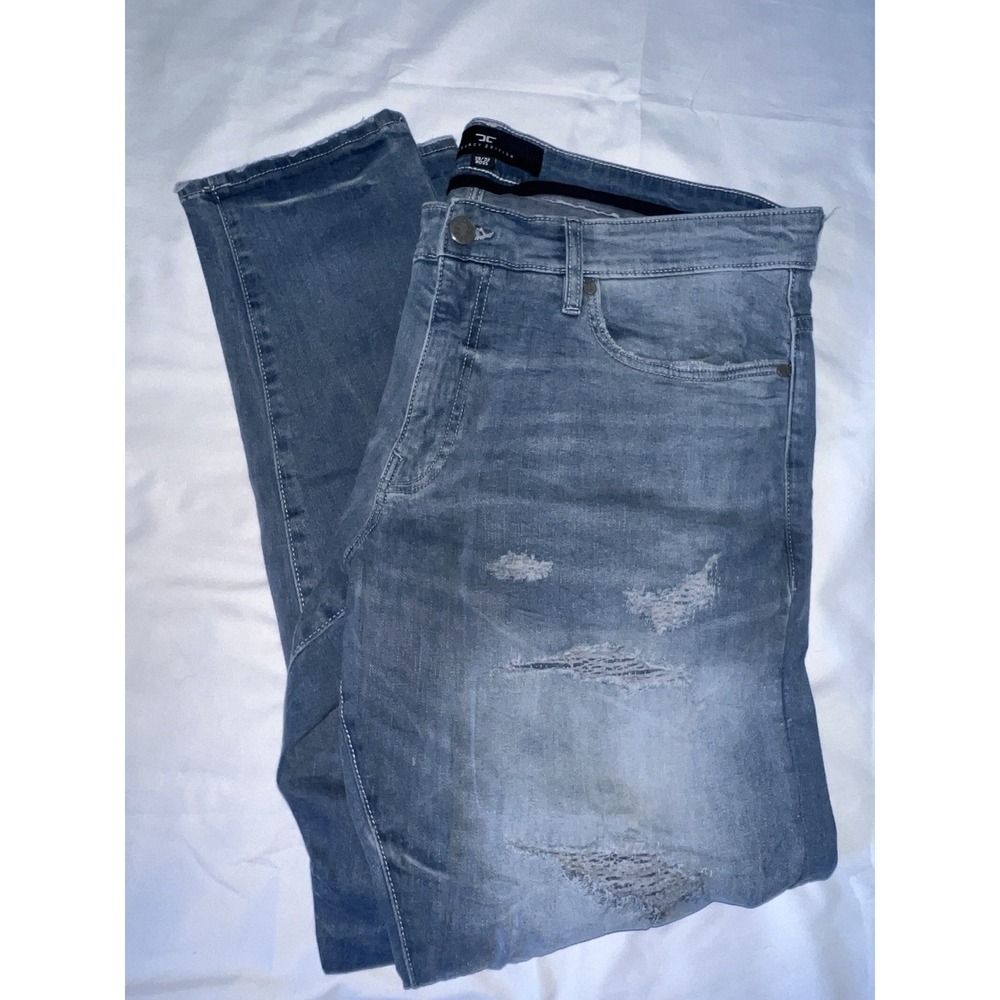 Jordan Craig Ross Jeans Men Size 38x32 Blue distressed Legacy Edition Skinny
